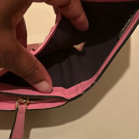 Fendi Zucca FF Logo Small Wallet Brown Pink Leather Preppy Y2K Iconic Style - Picture 11 of 16